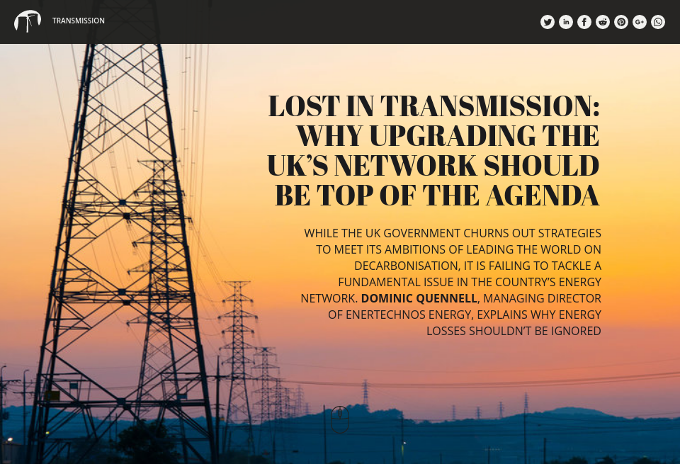 Lost In Transmission Why Upgrading The UK s Network Should Be Top Of 